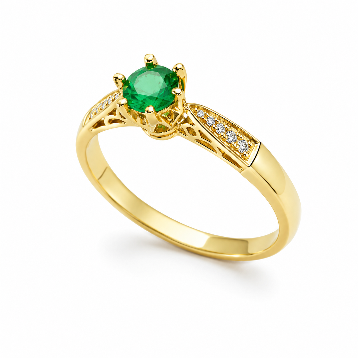 Pierścionek Emerald Classic