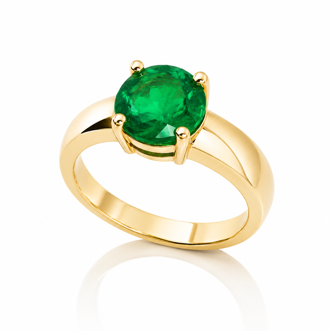 Pierścionek Simple Emerald