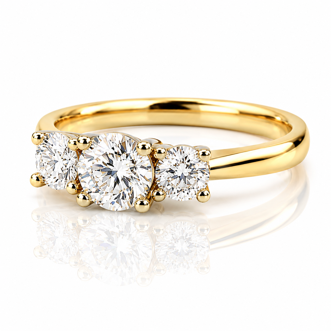 Pierścionek Diamond Trio
