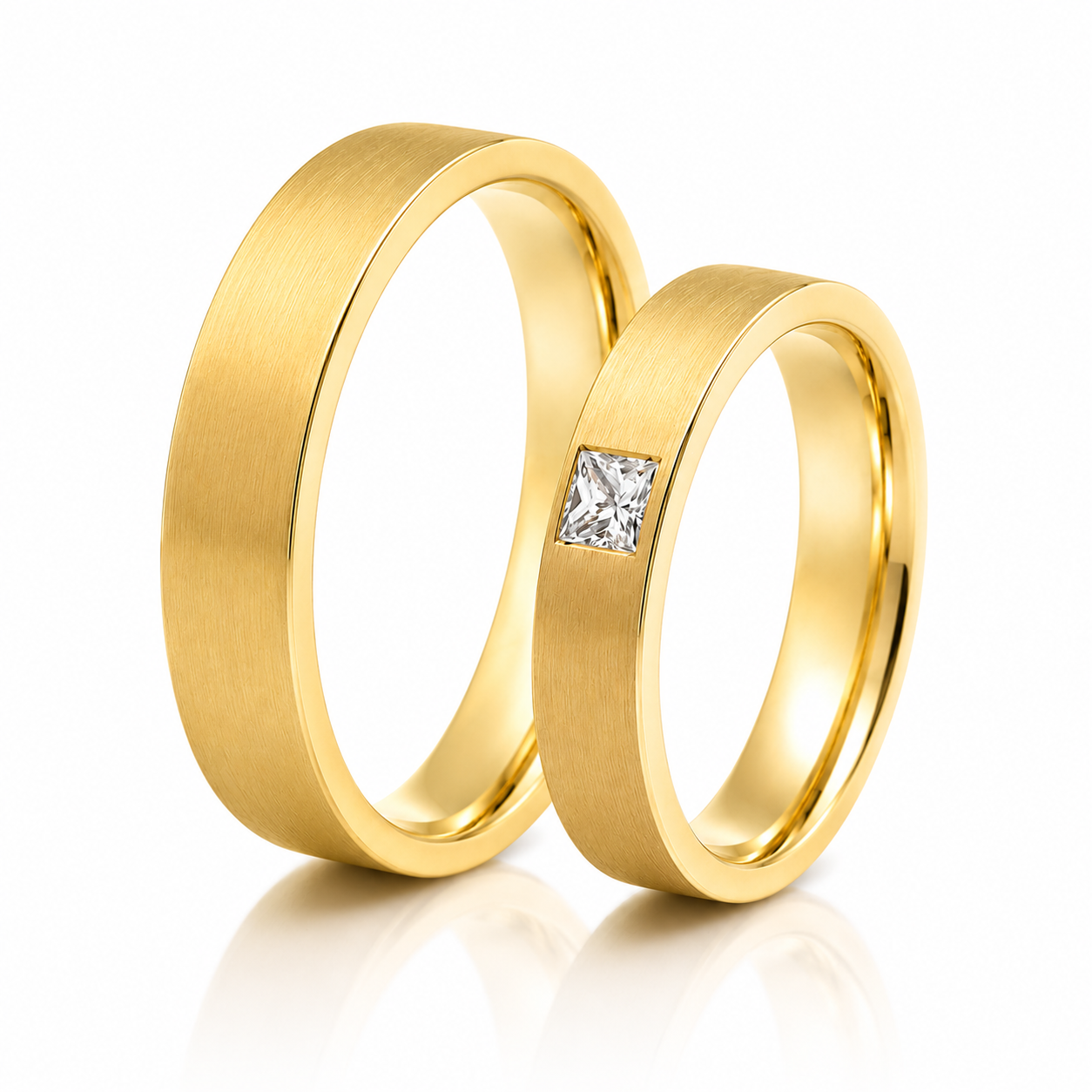Varelith – obrączki ślubne z diamentem princess